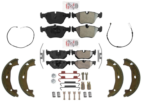 AME Disc Brake Pads Brake Sensors Parking Brake Shoes For BMW 128i 2012 2013