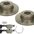 Front Performance Disc Brake Rotors Brake Metallic Pads for BMW 128i 2012 2013