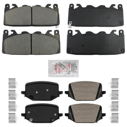 Front Rear Ceramic Disc Brake Pads for Ford Mustang GT 4 Piston 352MM 2024-2025