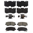 Front & Rear Ceramic Brake Pads for Ford Mustang GT 4 Piston 352MM 2022-2023