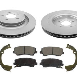 Rear Coated Disc Brake Rotors Brake Pads for Ford Mustang GT 330MM Vented 22-23