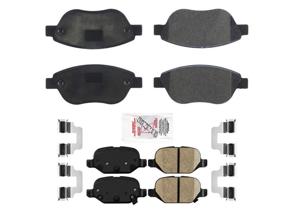 AME Front & Rear Disc Brake Pads For Fiat 500 Abarth Turbo 2012 2017 2018 2019