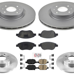 Disc Brake Rotors Brake Pads For Fiat 500 Abarth Turbo 2012 2014 2017 2018 2019