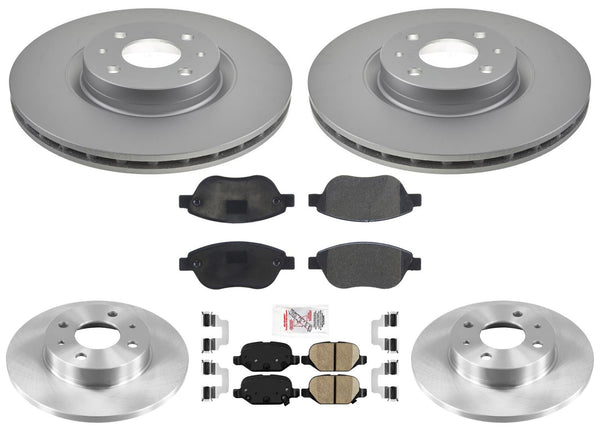 Disc Brake Rotors Brake Pads For Fiat 500 Abarth Turbo 2012 2014 2017 2018 2019