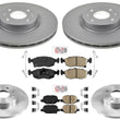 Disc Brake Rotors Brake Pads For Fiat 500 E Electric Models 2013 2015 2019