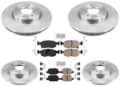 Disc Brake Rotors Brake Pads For Fiat 500 2012 2013 2019 1.4L Natural Aspirated