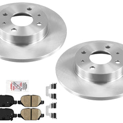 Rear Disc Brake Rotors Brake Pads For Fiat 500 2012-2019 1.4L Natural Aspirated