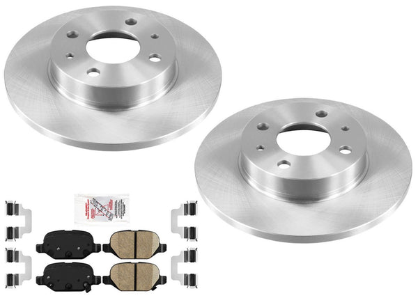 Rear Disc Brake Rotors Brake Pads For Fiat 500 2012-2019 1.4L Natural Aspirated