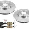 Front Disc Brake Rotors & Pads For Fiat 500 2012-2019 1.4L Natural Aspirated