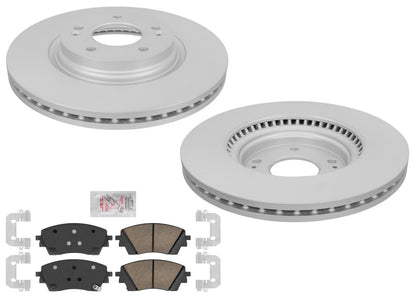 Front GEO Coated Disc Brake Rotors & Brake Pads for Hyundai Kona 2024-2025 1.6L