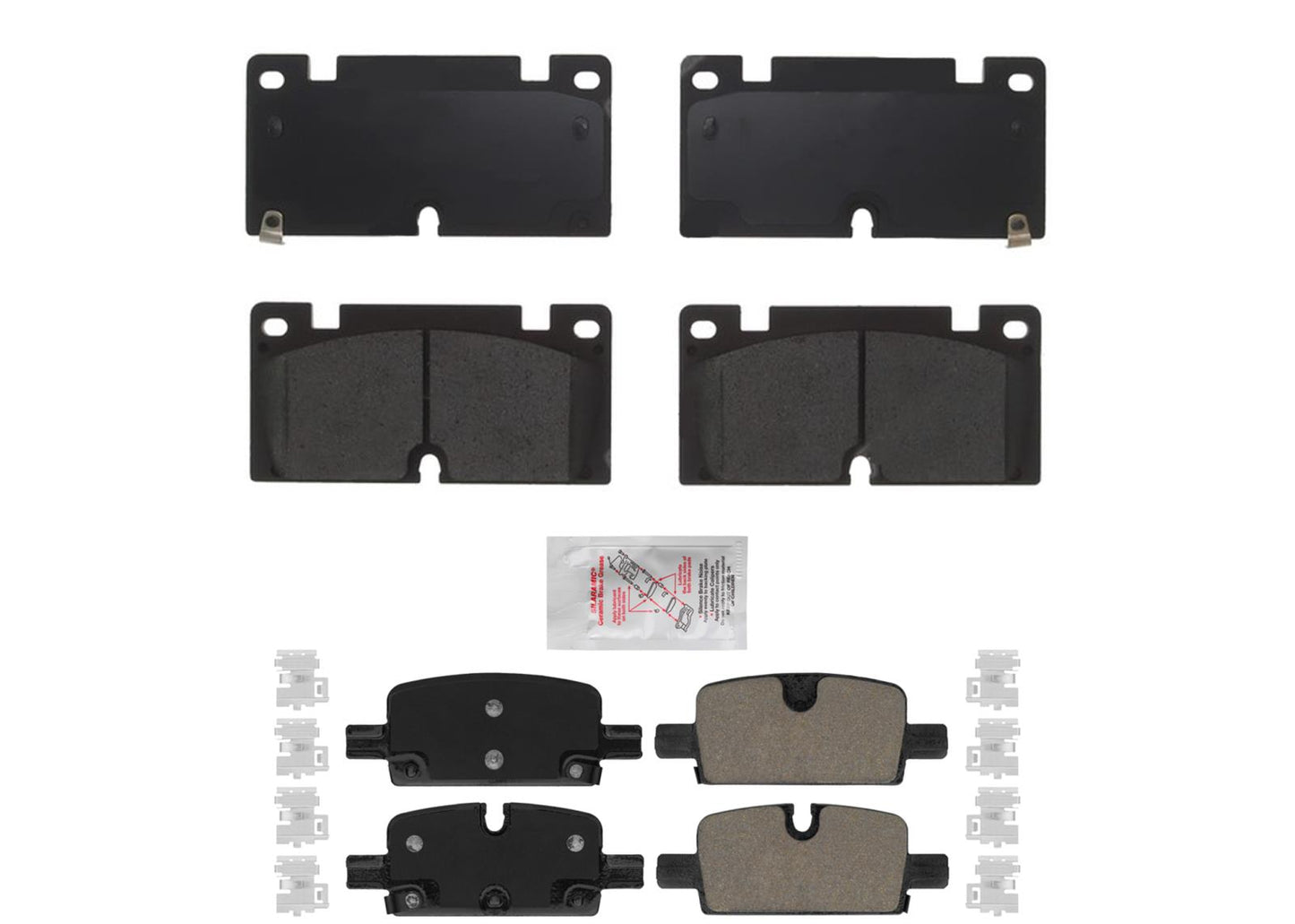Front & Rear AME Ceramic Disc Brake Pads for Chevrolet Colorado 2023 2024 2025