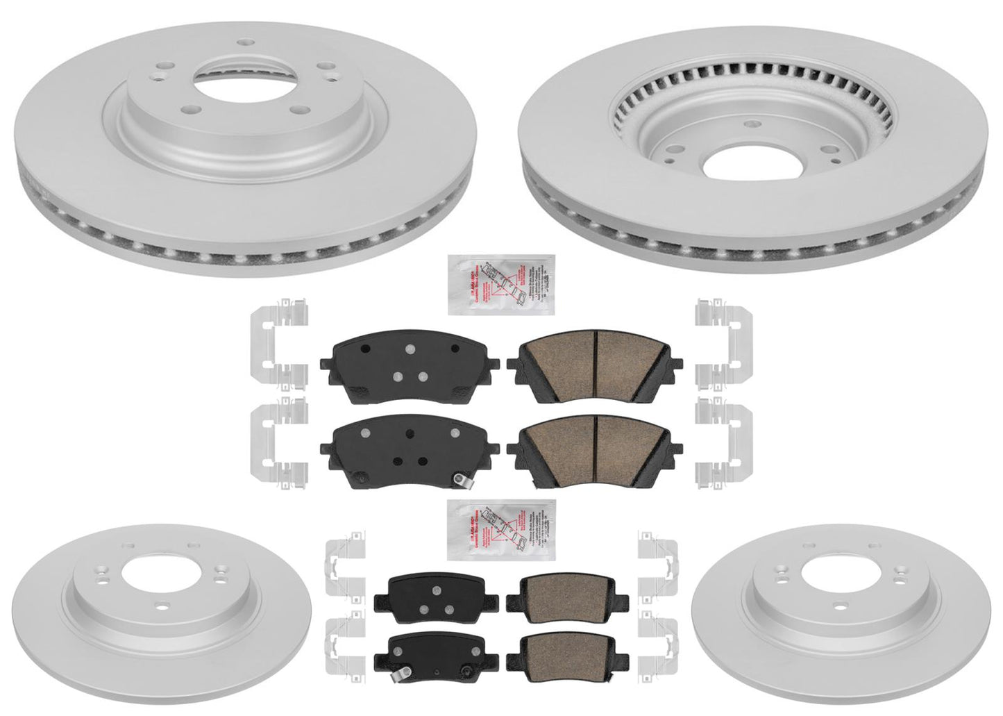 GEO Coated Disc Brake Rotors Disc Brake Pads for Hyundai Kona 2024 2025 1.6L