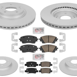 GEO Coated Disc Brake Rotors Disc Brake Pads for Hyundai Kona 2024 2025 1.6L