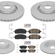 Coated Disc Brake Rotors Pads for Front Wheel Drive Nissan Ariya 350MM 23-24