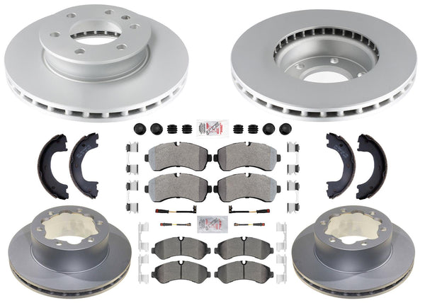 Disc Brake Rotors Pads for Sprinter 3500 2019-2023 Manual Parking Vented Rear