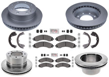 Coated Disc Brake Rotors Fleet Galvanized Pads for GM Express Van 4500 DRW 21-25