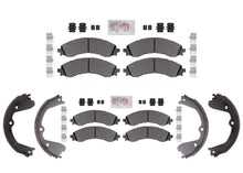 RAM Fleet Galvanized F&R Disc Brake Pads for GM Express Van 3500 4500 DRW 21-25