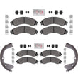 RAM Fleet Galvanized F&R Disc Brake Pads for GM Express Van 3500 4500 DRW 21-25