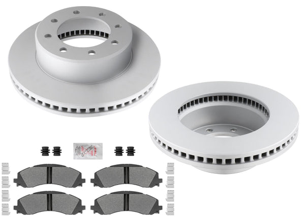 F Coated Disc Brake Rotors Fleet Galvanized Pads for Ram 2500 3500 Pick Up 19-25