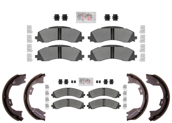 RAM Front & Rear Galvanized Disc Brake Pads for Ram 3500 Pick Up DRW 2019-2025