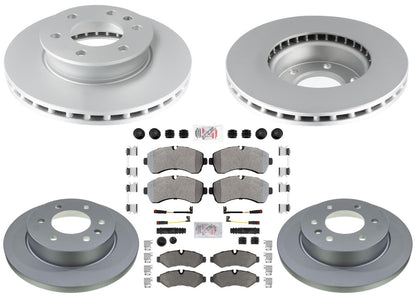 Disc Brake Rotors & Pads for Sprinter 3500 19-23 Electric Parking Solid Rear
