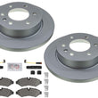 Rear Disc Brake Rotors Pads for Sprinter 3500 19-23 Electric Parking Solid Rear