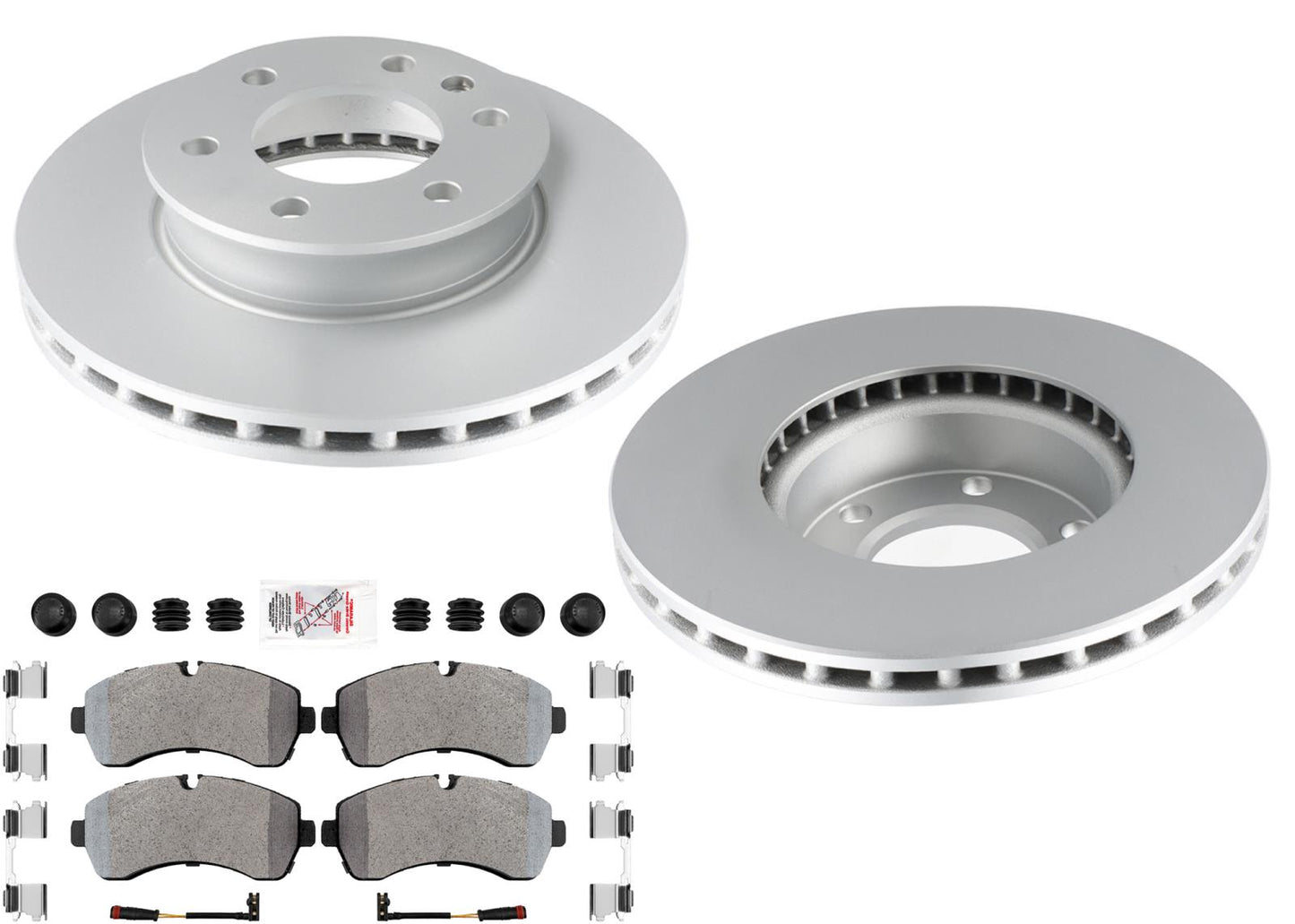 Front Disc Brake Rotors Fleet Duty Pads for Dodge Sprinter 2500 3500 2007-2009