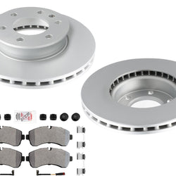 Front Disc Brake Rotors Fleet Duty Pads for Dodge Sprinter 2500 3500 2007-2009