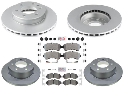 Disc Brake Rotors Pads for Sprinter 3500 19-23 Manual Parking Solid Rear