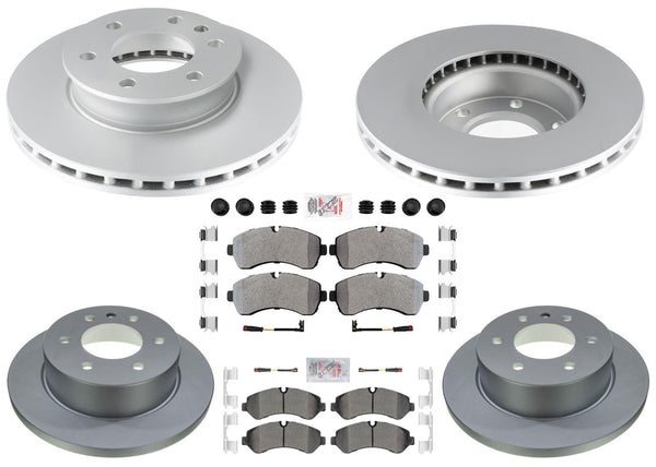 Disc Brake Rotors Pads for Sprinter 3500 19-23 Manual Parking Solid Rear