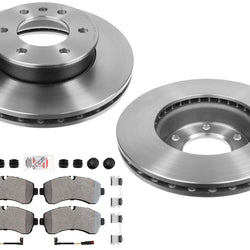 Front Disc Brake Rotors Fleet Duty Pads for Sprinter 2500 3500 2007-2021
