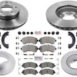 Vented Disc Brake Rotors & Pads for Sprinter 3500 19-23 Manual Parking
