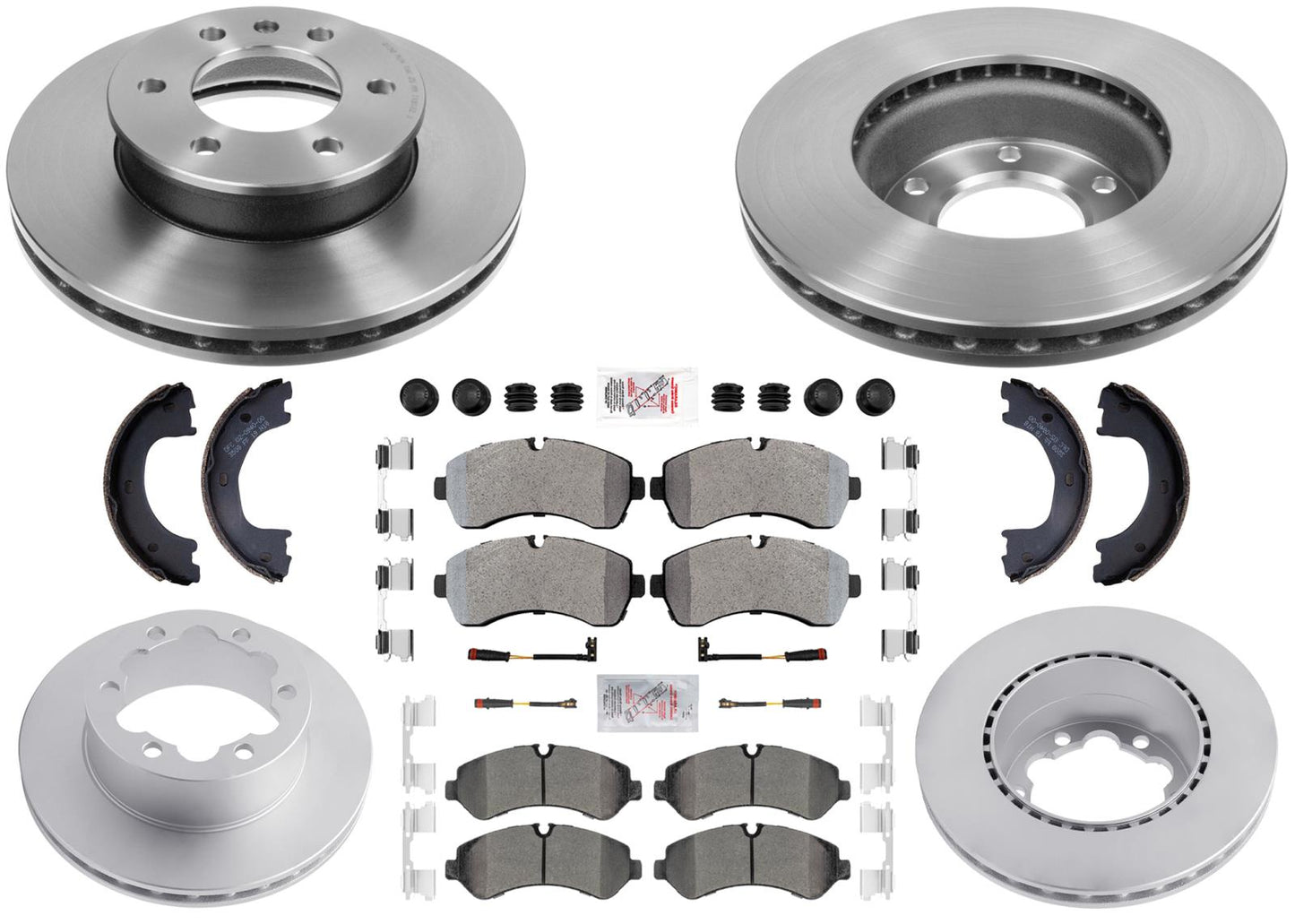 Disc Brake Rotors Pads for Mercedes Sprinter 3500XD 4500 19-23 Dual Rear Wheel