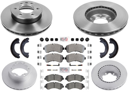 Disc Brake Rotors Pads for Mercedes Sprinter 3500XD 4500 19-23 Dual Rear Wheel
