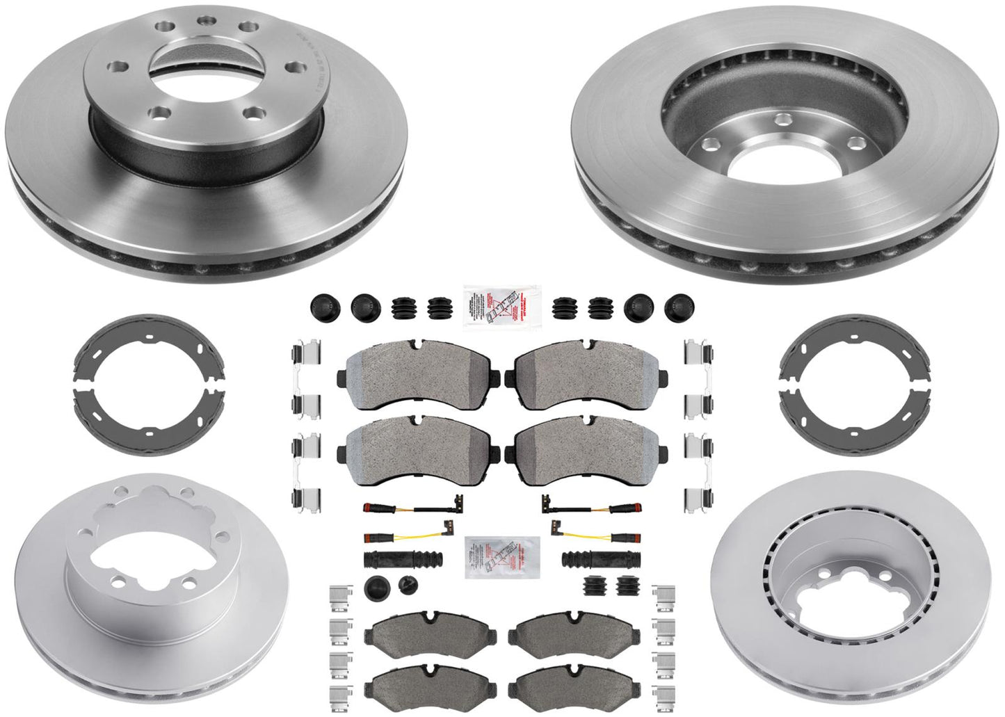 Disc Brake Rotors Pads for Mercedes Sprinter 3500XD 19-23 with Single Rear Wheel