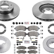 Disc Brake Rotors Pads for Mercedes Sprinter 3500XD 19-23 with Single Rear Wheel