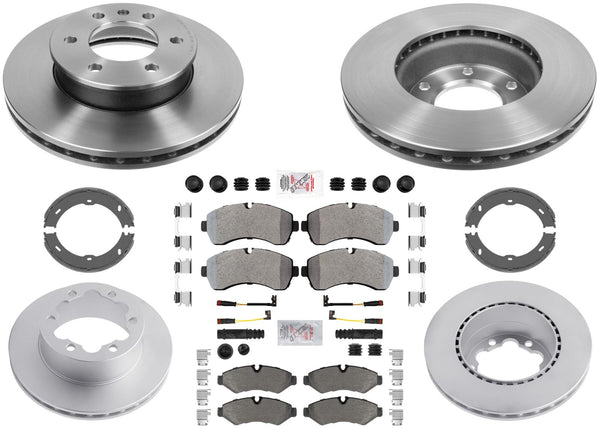 Disc Brake Rotors Pads for Mercedes Sprinter 3500XD 19-23 with Single Rear Wheel