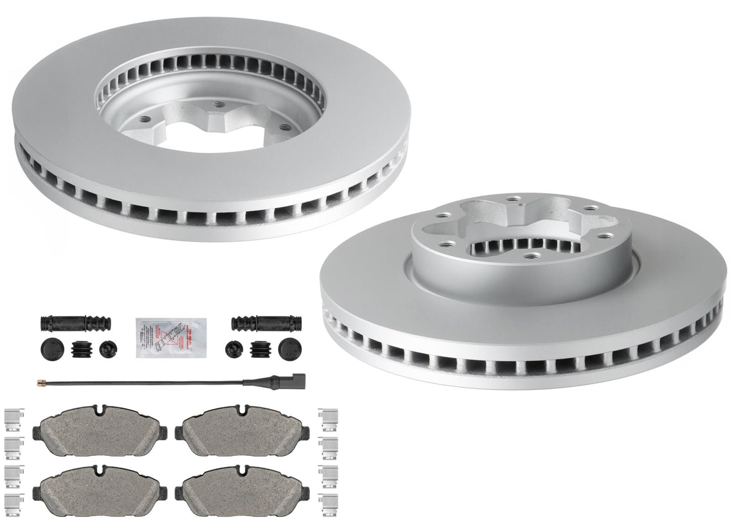 Front Coated Disc Brake Rotors Pads For Ford Transit 350HD 2020-2025