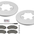 Rear Coated Disc Brake Rotors Pads For Ford Transit 350HD 2020-2025