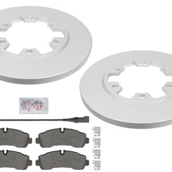 Rear Coated Disc Brake Rotors Pads For Ford Transit 350HD 2020-2025