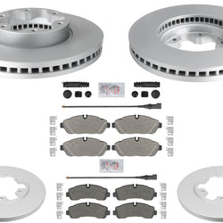 Coated Disc Brake Rotors Pads For Ford Transit 350HD 2020 2021 2022 2023 2025