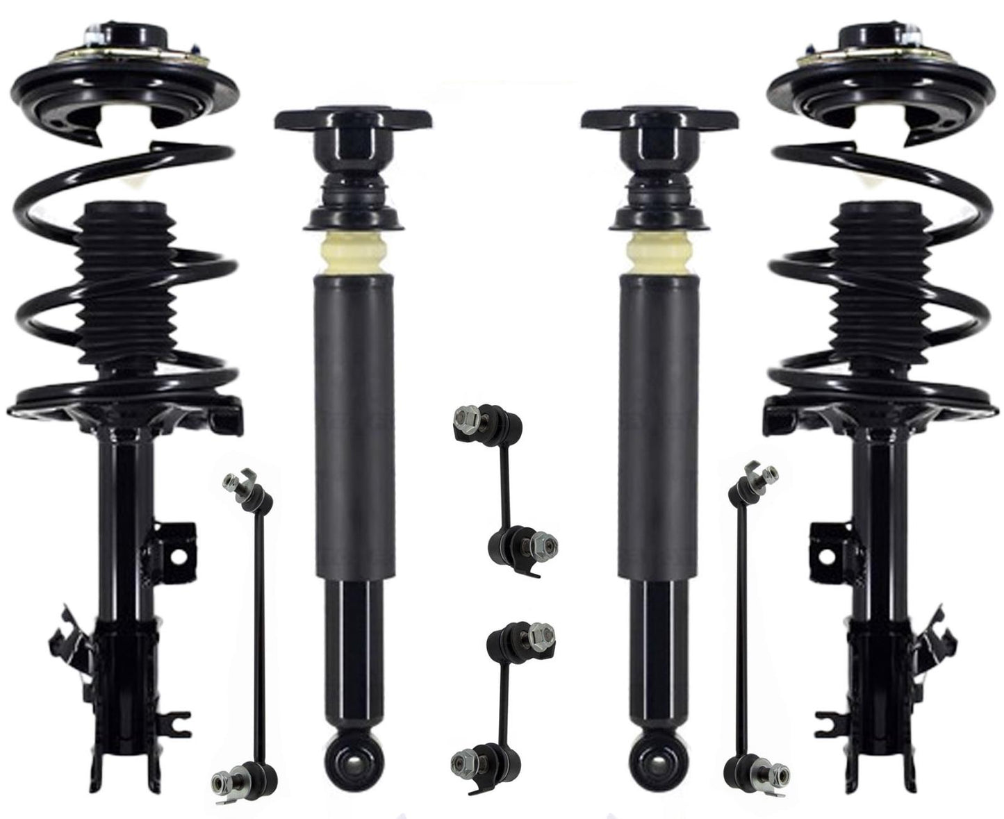 Front Struts Rear Shocks & Links For Infiniti FX35 2003-2008 All Wheel Drive