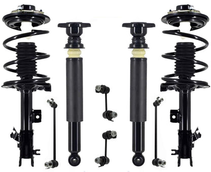 Front Struts Rear Shocks & Links For Infiniti FX35 2003-2008 All Wheel Drive