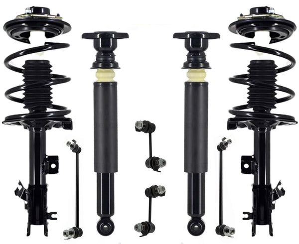 Front Struts Rear Shocks & Links For Infiniti FX35 2003-2008 All Wheel Drive