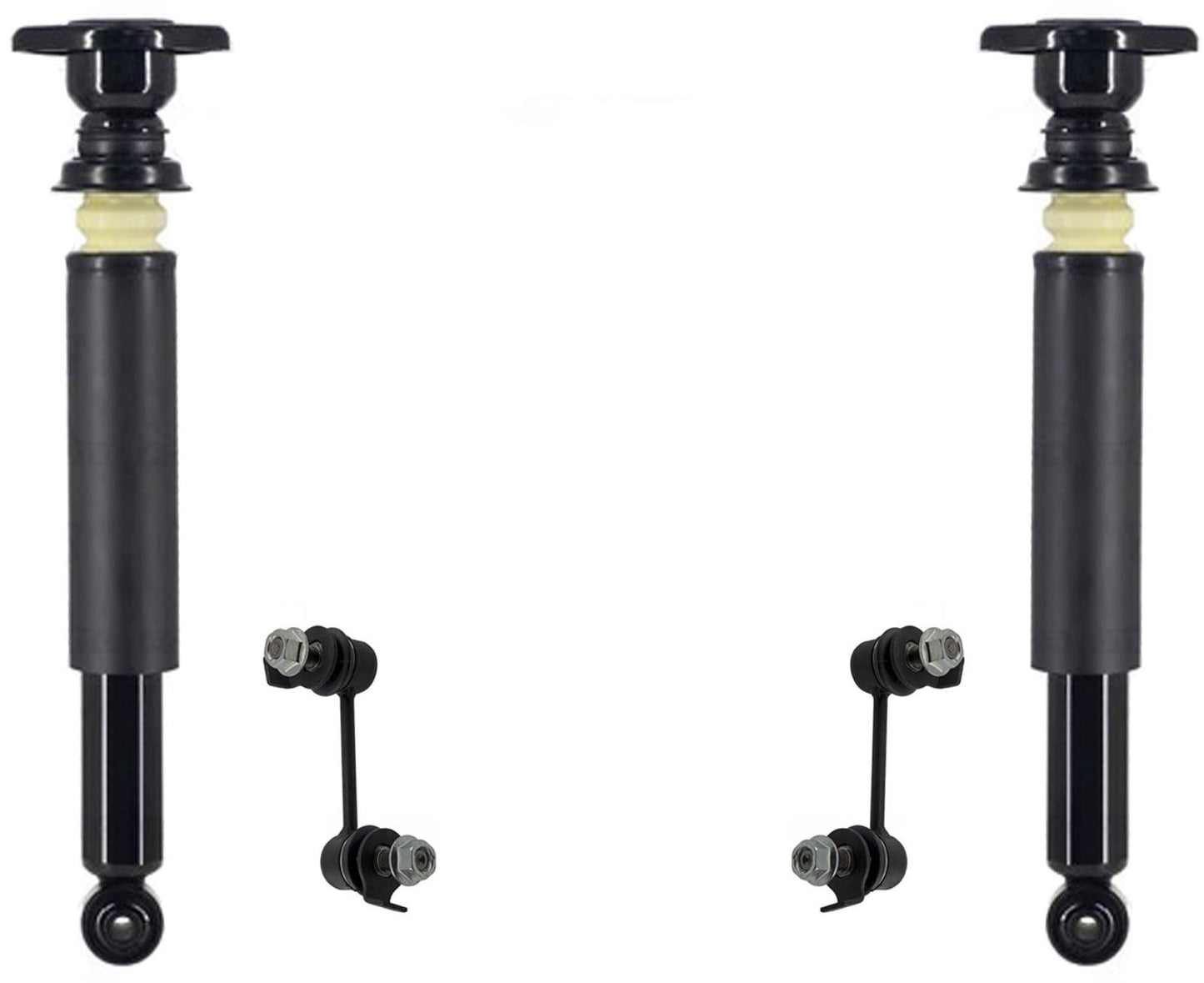 Rear Shocks Absorber & Links For Infiniti FX35 2003-2008 All Wheel Drive