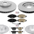 Coated Disc Brake Rotors Ceramic Pads for Volkswagen Taos AWD 2022 2024 2025