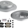 Rear Coated Disc Brake Rotors & Pads for Toyota C-HR 2019-2022 Built in Japan