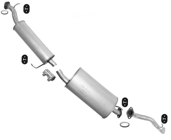 Muffler Resonator Exhaust System for Honda Element 2003 2008 2010 2011 EX. LX
