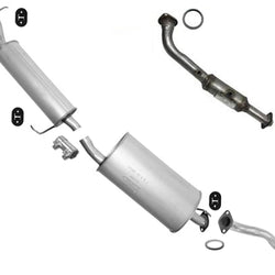 Rear Catalytic Converter Muffler Exhaust System For 2003 2010 2011 Honda Element