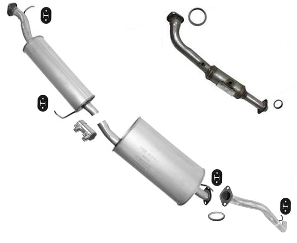 Rear Catalytic Converter Muffler Exhaust System For 2003 2010 2011 Honda Element